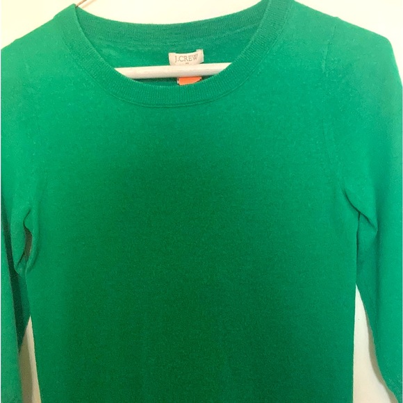 J.Crew 3/4 sleeve Irish green sweater 🍀 - Picture 3 of 9